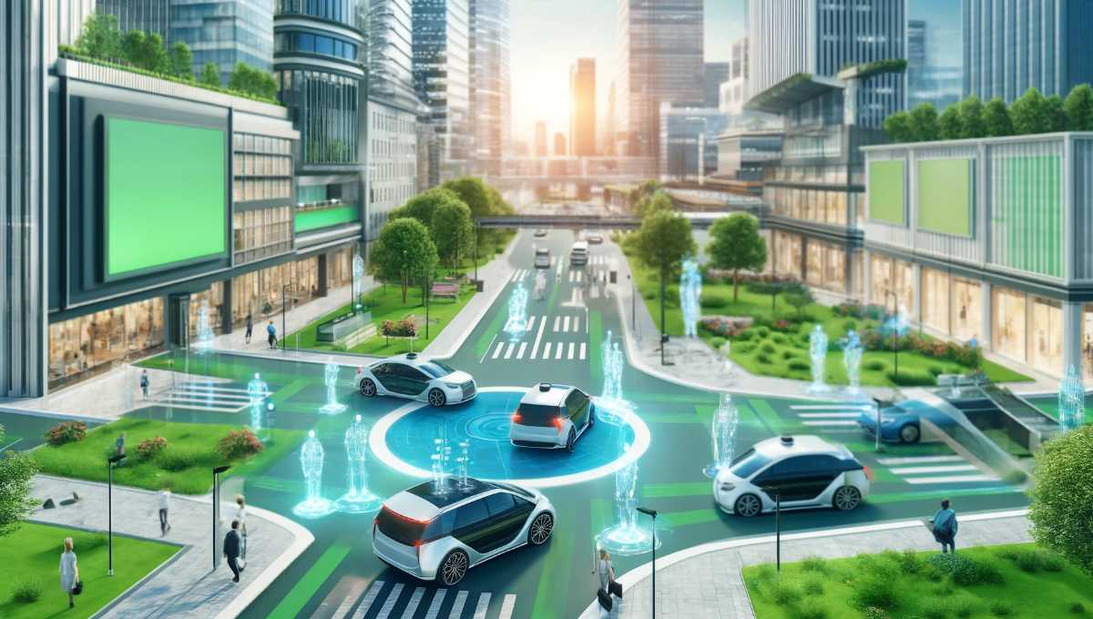未来都市のビジョン：AIと自動運転車による持続可能な交通